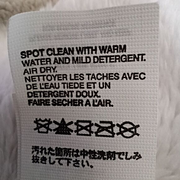 The North Face Gray Cable Knit Beanie Winter Hat Wool Alpaca Minky Fleece Lined - Picture 6 of 6